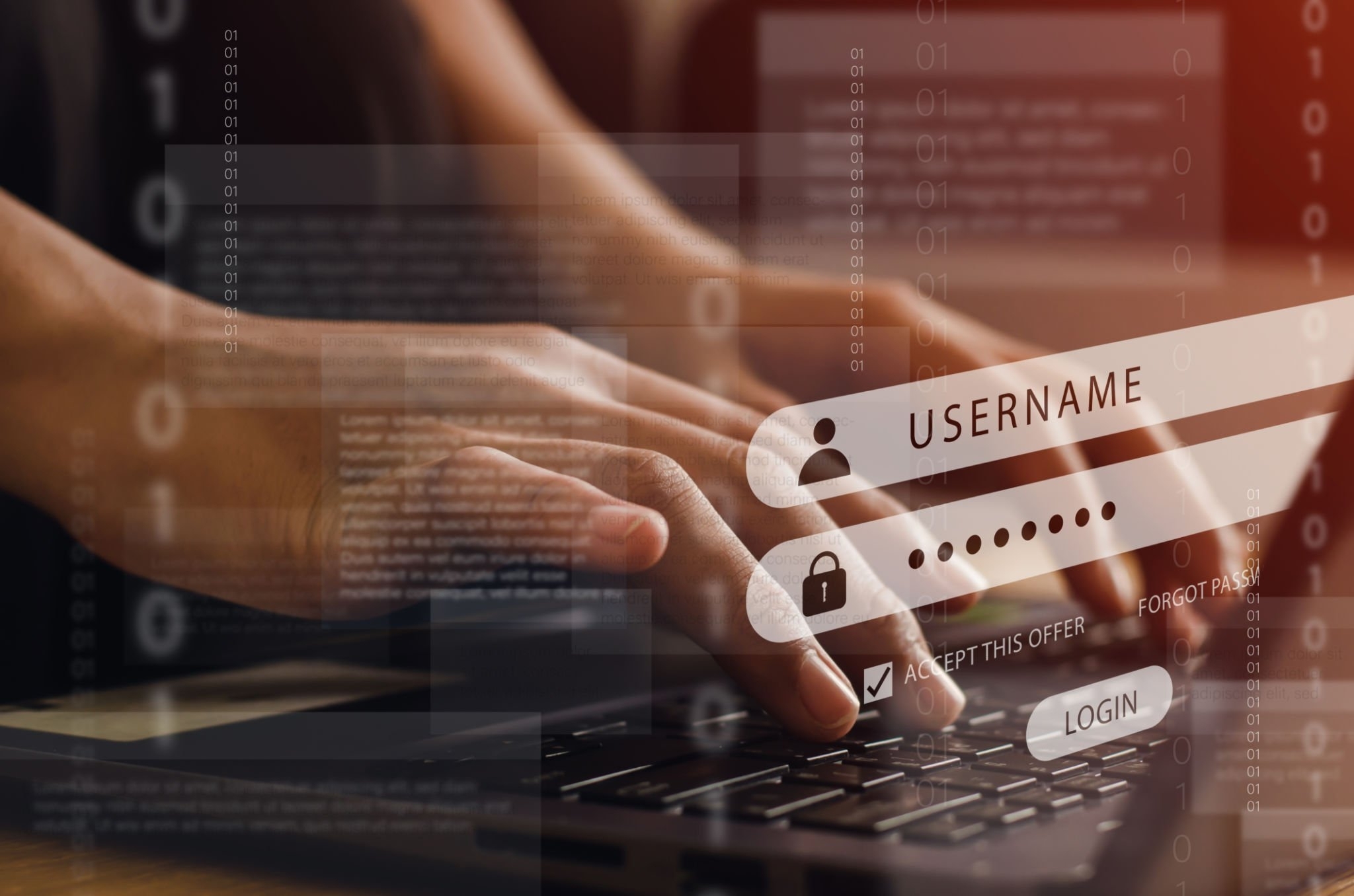 computer username and password
