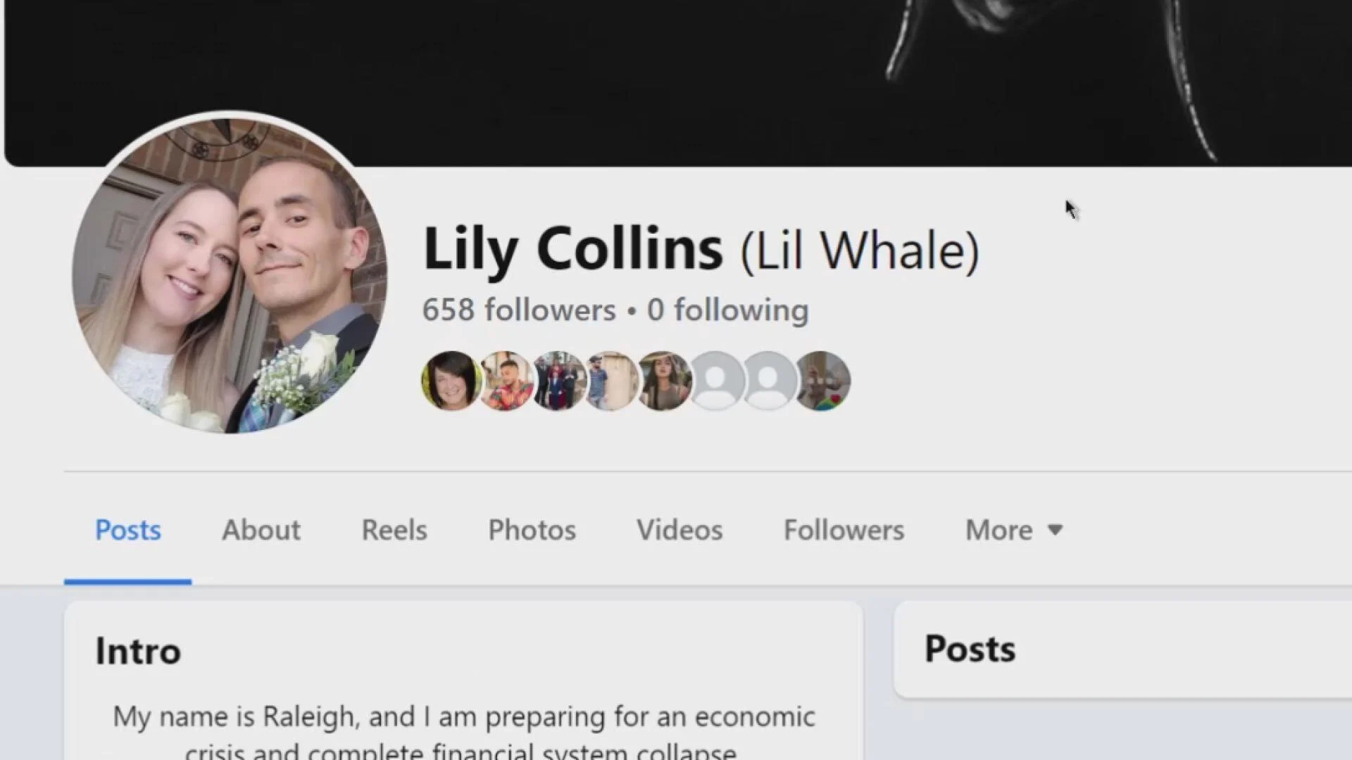 lily collins facebook hack